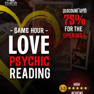 Love Psychic Reading, Same Hour Tarot Insight, Relationship Guidance & Love Energy Reading