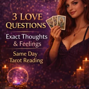 3 Question Love Tarot Reading | Same Day Clarity & Guidance (Digital Delivery/PDF)